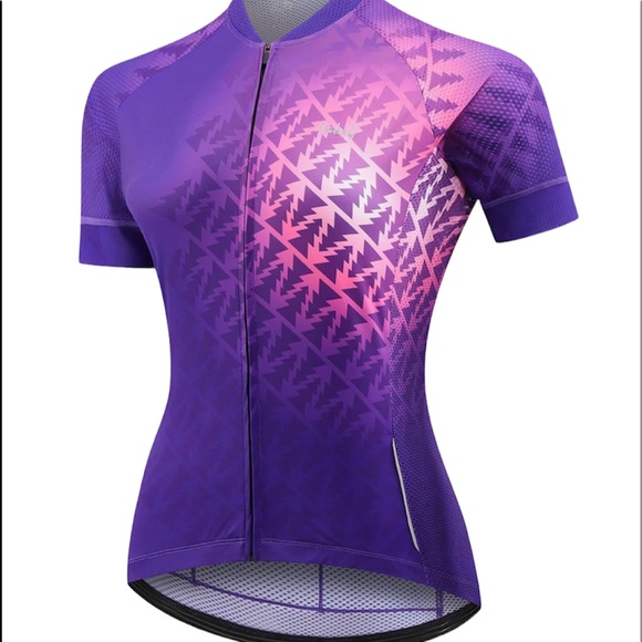 Baleaf Tops - Baleaf Triumph Cycling Jersey Purple Trees